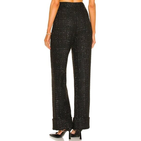 Assignment Devon Black Tweed Pant-sz XS - Picture 3 of 12